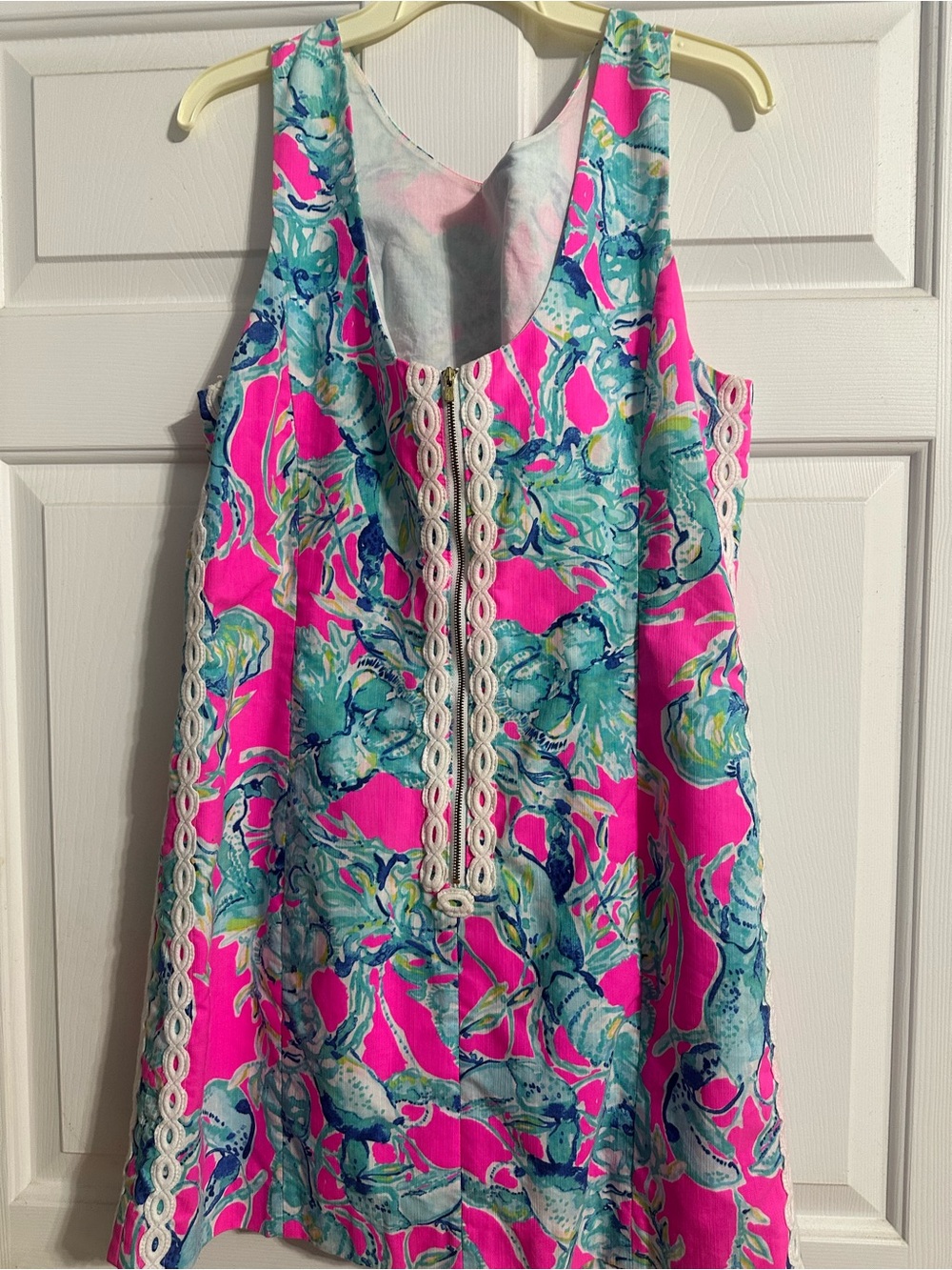 Lilly Pulitzer Pink Turquoise Floral Shift Dress - Picture 2 of 2